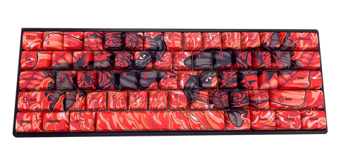 Hayabusa 60% Keyboard - Crimson Koi - Alpherior Keys