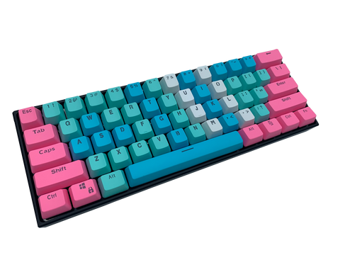 Hayabusa 60% Keyboard - Cosmic Candy V2 - Alpherior Keys
