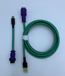 Green & Purple - Aviator Cable - Alpherior Keys