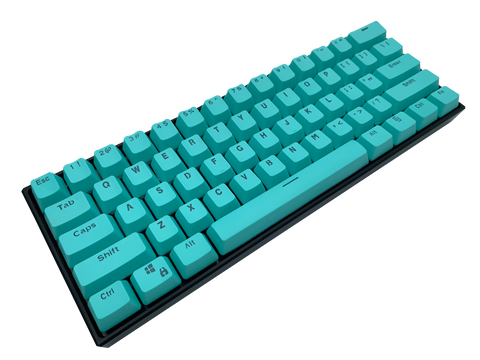 Hayabusa 60% Keyboard - Teal - Alpherior Keys