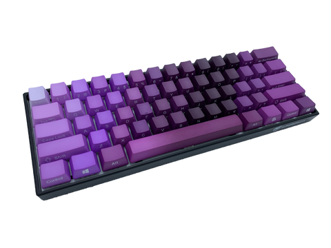 Hayabusa 60% Keyboard - Purple Fade - Alpherior Keys