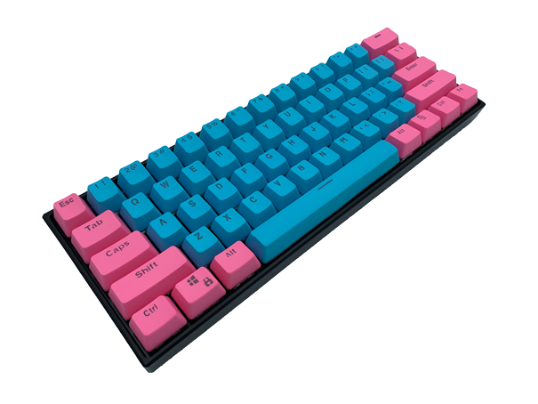 Hayabusa 60% Keyboard - Cotton Candy V2