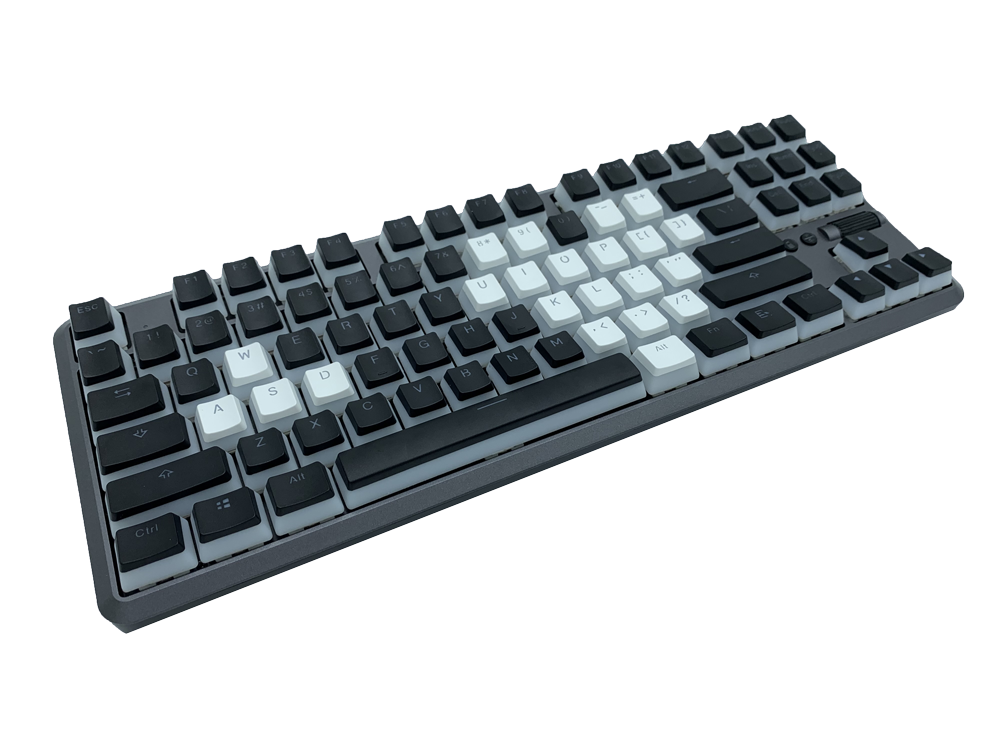 Hotswap TKL Mechanical Keyboard Mono (Pudding) Alpherior Keys