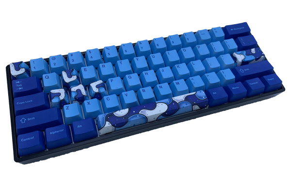 Hayabusa 60% Keyboard - Blue Fusion