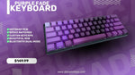 Hayabusa 60% Keyboard - Purple Fade - Alpherior Keys