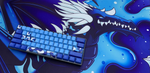 Hayabusa 60% Keyboard - Blue Fusion - Alpherior Keys