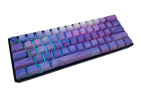 Purple Sakura Keycap Set - Alpherior Keys