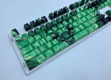 Green Liquid Oni Dragon Keycap Set - Alpherior Keys