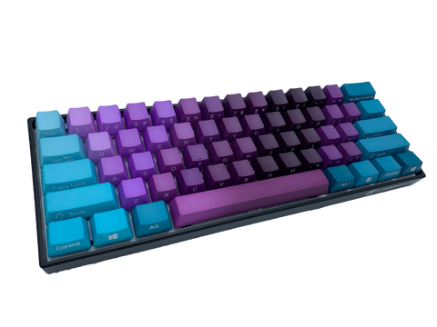 Hayabusa 60% Keyboard - Amethyst Fade - Alpherior Keys