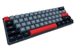 Hayabusa 60% Keyboard - Dark Gummy (SILICONE KEYCAPS) - Alpherior Keys