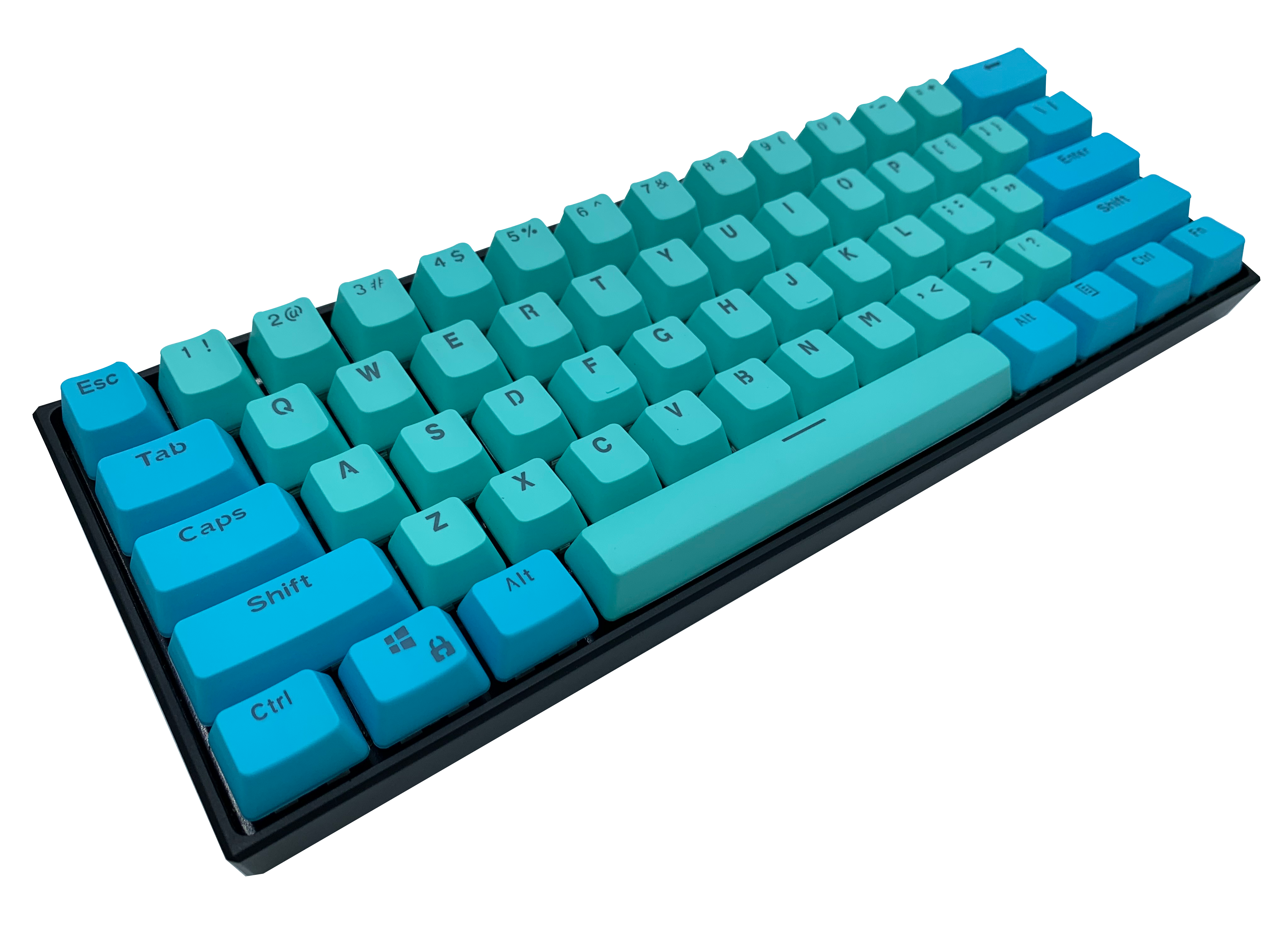 Hayabusa 60% Keyboard - Frozen Lake | Alpherior Keys