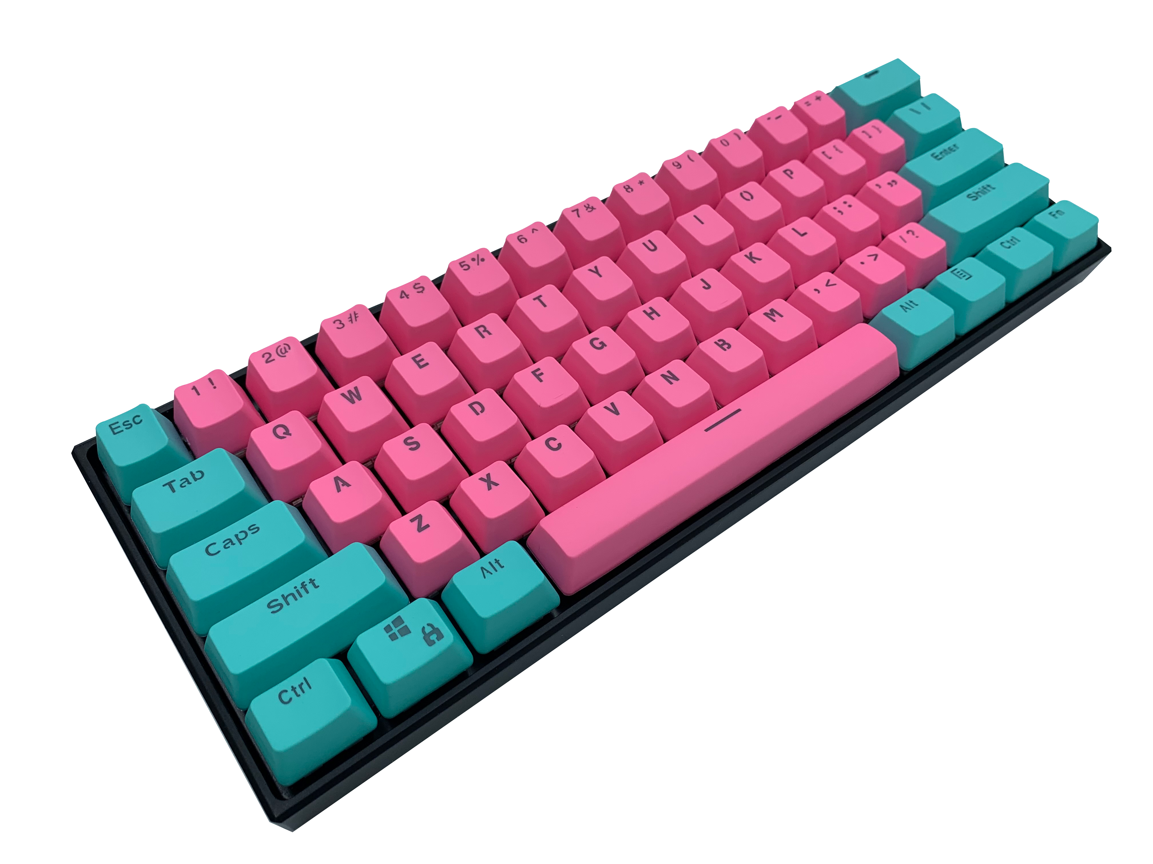 Hayabusa 60% Keyboard - Galaxy Pink | Alpherior Keys