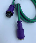 Green & Purple - Aviator Cable - Alpherior Keys
