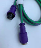 Green & Purple - Aviator Cable - Alpherior Keys