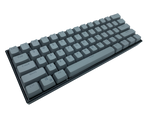Hayabusa 60% Keyboard - Grey - Alpherior Keys