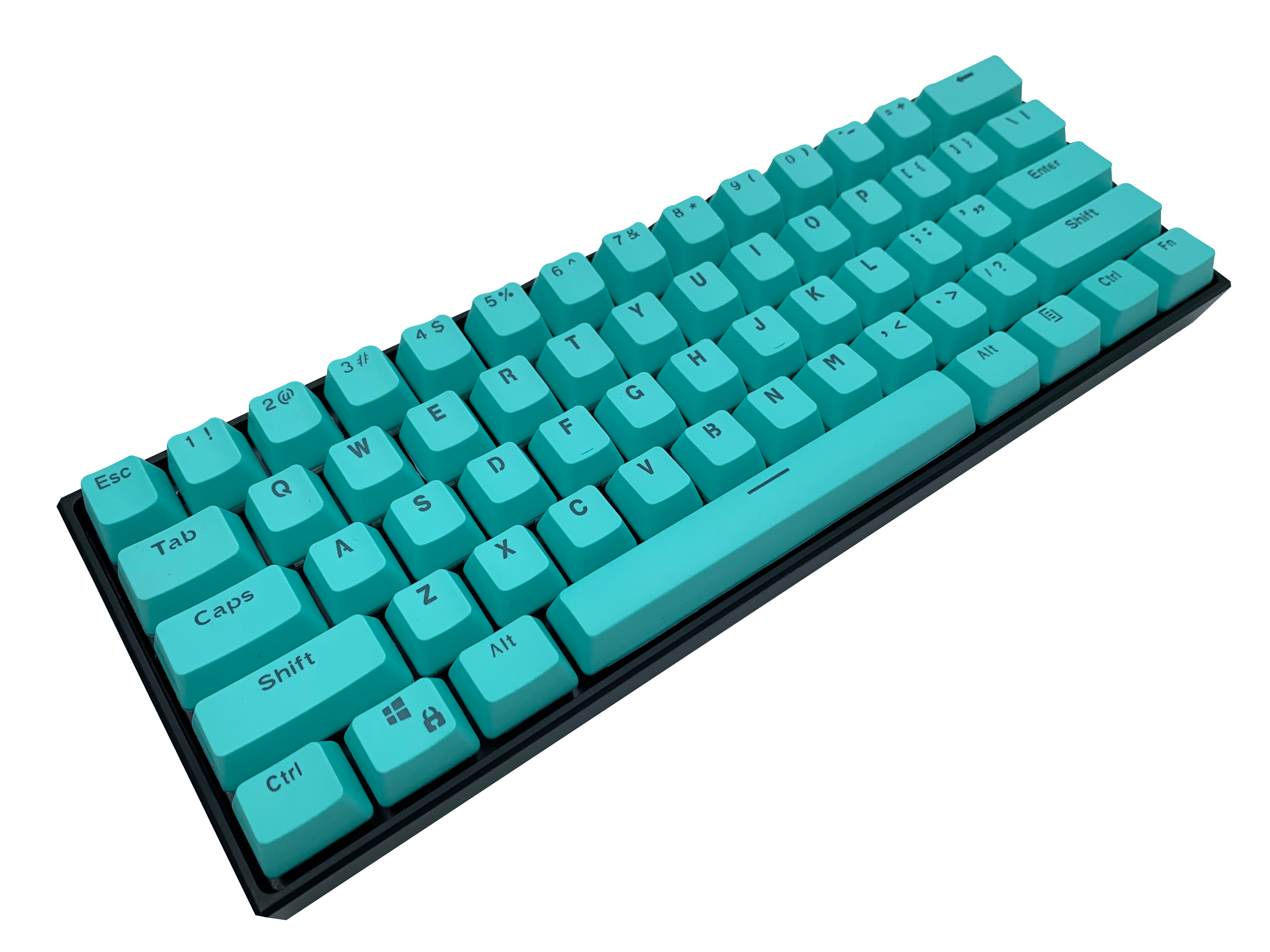 Hayabusa 60% Keyboard - Teal | Alpherior Keys