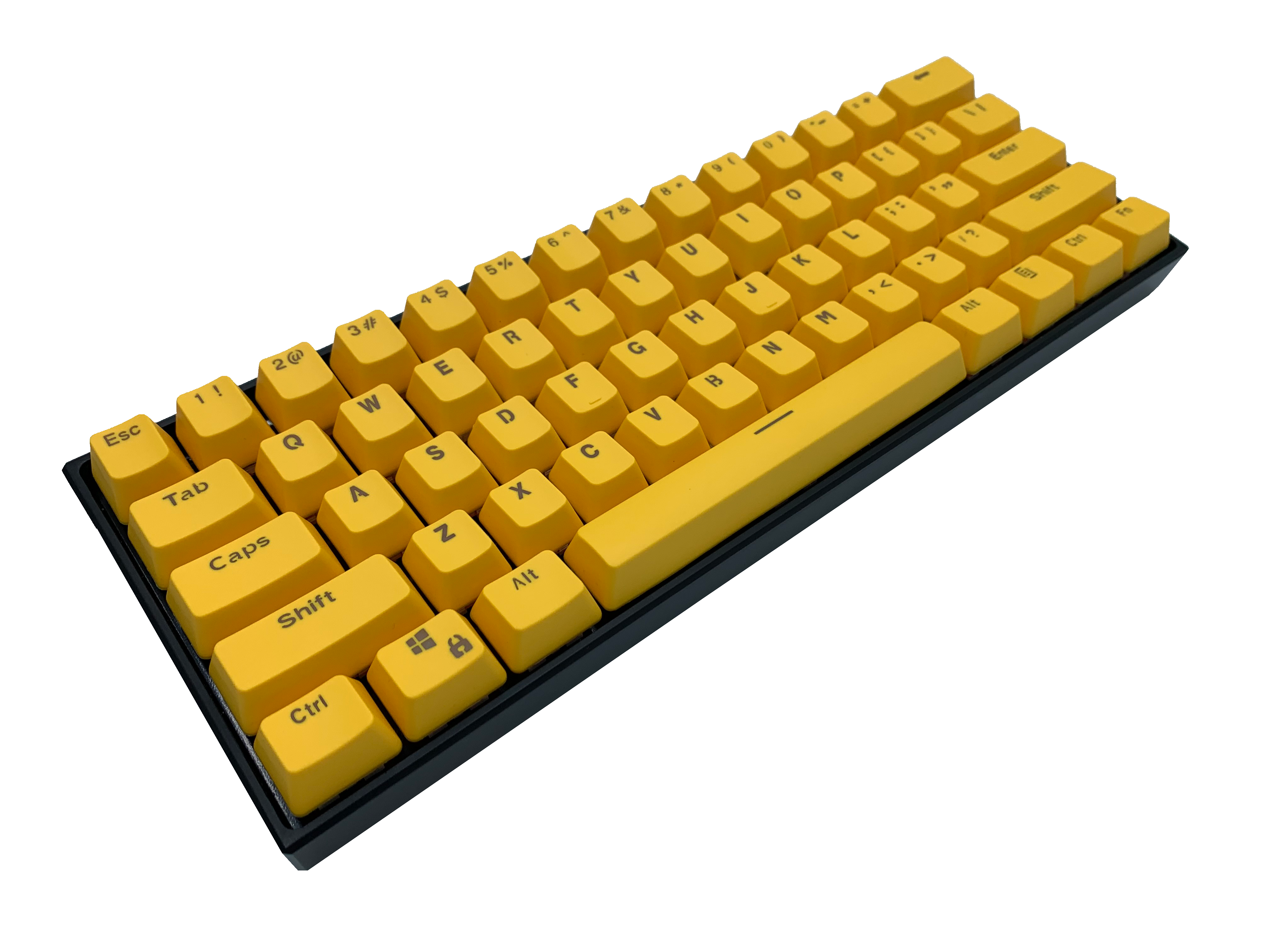 Hayabusa 60% Keyboard - Yellow | Alpherior Keys
