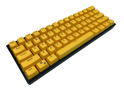 Hayabusa 60% Keyboard - Yellow - Alpherior Keys