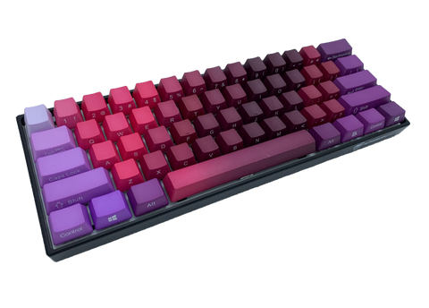 Hayabusa 60% Keyboard - Nebula Fade - Alpherior Keys