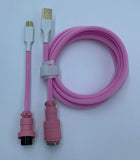 Pink (White Sleeve) - Aviator Cable - Alpherior Keys