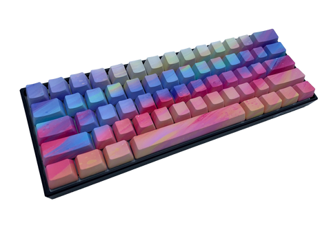 Rainbow Sherbet Keycap Set - Alpherior Keys - Alpherior Keys