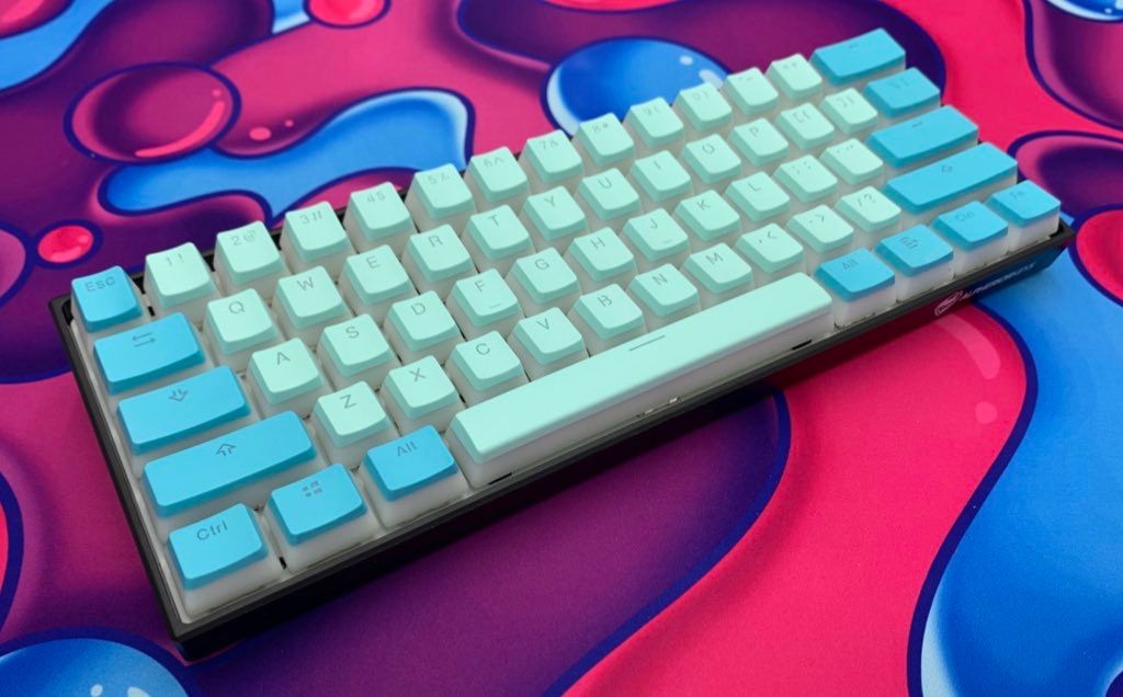 Hayabusa 60% Keyboard - Ice Blue V1 | Alpherior Keys