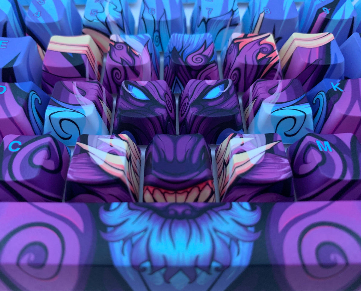 Hayabusa 60 Keyboard Purple Oni Dragon Alpherior Keys