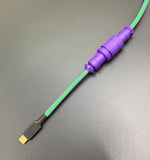 Green & Purple - Aviator Cable - Alpherior Keys