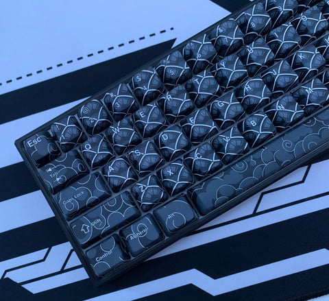 Hayabusa 60% Keyboard - Dark Shippuden - Alpherior Keys