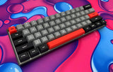 Hayabusa 60% Keyboard - Dark Gummy (SILICONE KEYCAPS) - Alpherior Keys