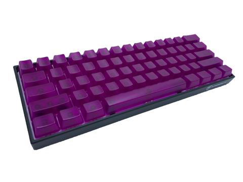 Hayabusa 60% Keyboard - Purple (Translucent) - Alpherior Keys