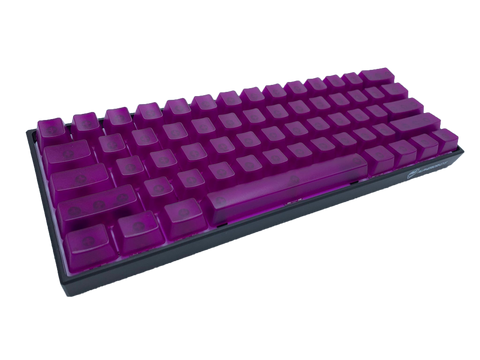 Purple Keycap Set (Translucent) - Alpherior Keys