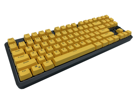 Hotswap TKL Mechanical Keyboard - Yellow - Alpherior Keys